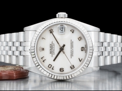 Rolex Datejust Medio Lady 31 MOP Jubilee Mother Of Pearl Arabic Dial 68274